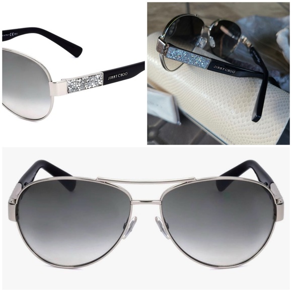 Jimmy Choo Accessories - Jimmy Choo Women's Baba/S Palladium/Grey Mirror Silver